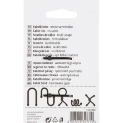 Fix-o-moll Kabelbinder fix-o-tie 4 kleuren 76mm - 4 stuks Discount