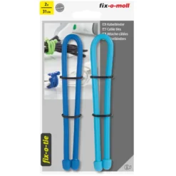Fix-o-moll Kabelbinder fix-o-tie 2 kleuren 31cm lang 2 stuks Clearance