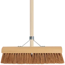 Kamerveger bezem kokos 40 cm met steel 150 cm