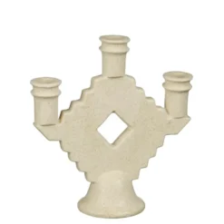 Kandelaar beige - l21xb8xh23,5cm
