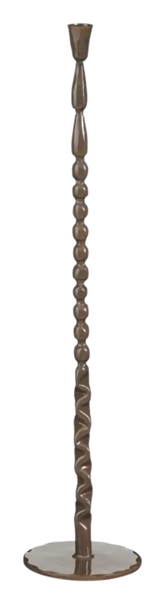 Kandelaar bruin - h63xd13,5cm