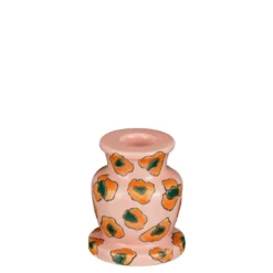 Kandelaar l.roze - h9xd7,5cm
