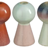 Kandelaar oranje l.groen blauw - h15xd8,5cm - per stuk