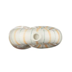 Kandelaar schelp oranje/blauw
