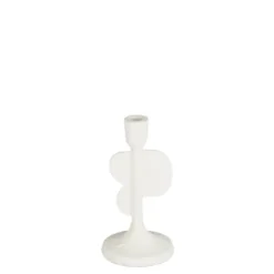 Kandelaar wit - h20xd10cm
