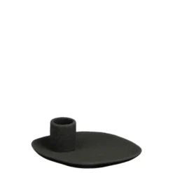 Kandelaar zwart - l13xb10xh4cm