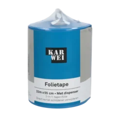 KARWEI afplaktape met afdekfolie in dispenser 33m x 55cm Outlet