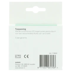 KARWEI Aurora UTP Wandcontactdoos CAT5 wit Sale