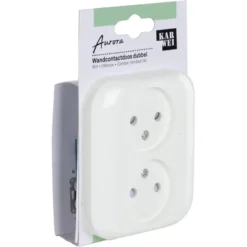 KARWEI Aurora wandcontactdoos dubbel wit New