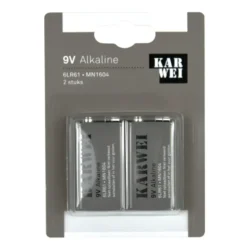KARWEI Batterij Alkaline 9V 2 stuks Outlet