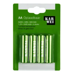 KARWEI Batterij Oplaadbaar AA 4 stuks Best