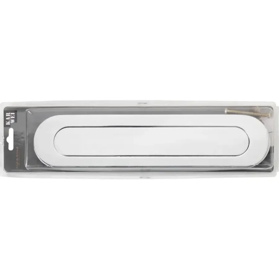 KARWEI briefplaat ovaal chroom Outlet