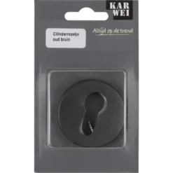 KARWEI cilinder rozet rond messing antiek