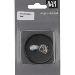 KARWEI cilinder rozet rond zwart (aluminium) New