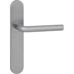 KARWEI deurkruk set Gino ovaal blind schild RVS look aluminium Outlet
