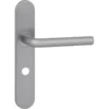 KARWEI deurkruk set Gino ovaal schild vrij-bezet sluiting 63/8 mm RVS look aluminium Discount