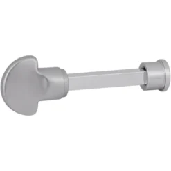 KARWEI deurkruk set Gino ovaal schild vrij-bezet sluiting 63/8 mm RVS look aluminium Discount