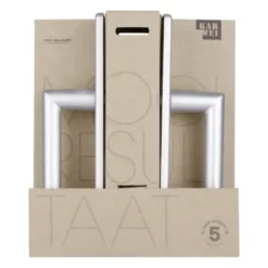 KARWEI deurkruk set Greece recht schild sleutelgat 56 mm ANOX aluminium mat Hot