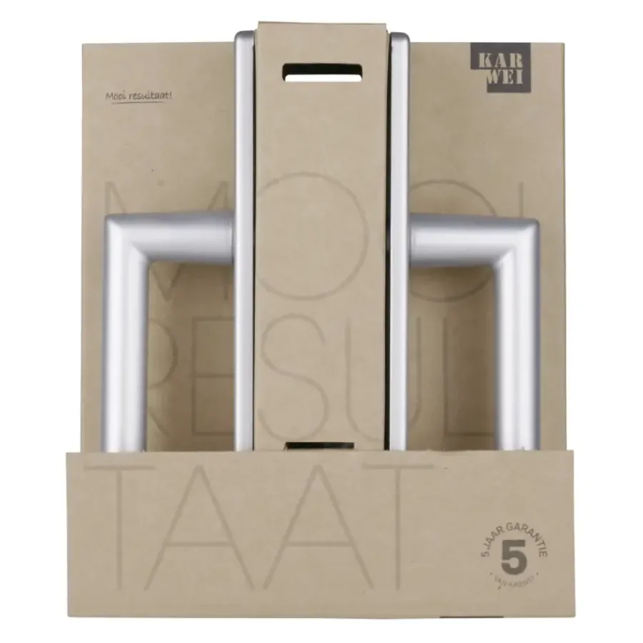 KARWEI deurkruk set Greece recht blind schild ANOX aluminium mat Sale