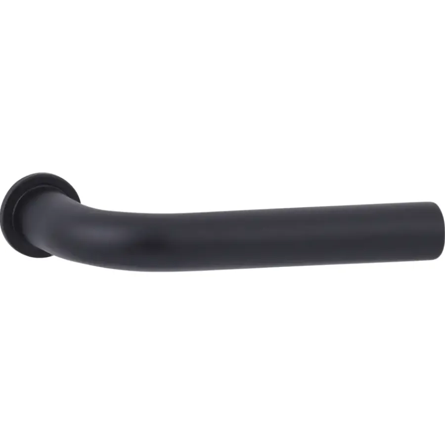KARWEI deurkruk set Henry rond rozet klein zwart RVS Outlet