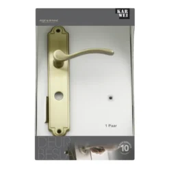 KARWEI deurkruk set Jorge ovaal schild vrij-bezet sluiting 63/8 mm messing antiek Discount