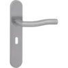 KARWEI deurkruk set Kevin ovaal schild sleutelgat 56 mm RVS Outlet