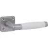 KARWEI deurkruk set Lago vierkant rozet RVS look messing Outlet