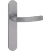 KARWEI deurkruk set Lorenzo ovaal blind schild RVS look aluminium Hot