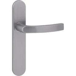 KARWEI deurkruk set Lorenzo ovaal blind schild RVS look aluminium Hot