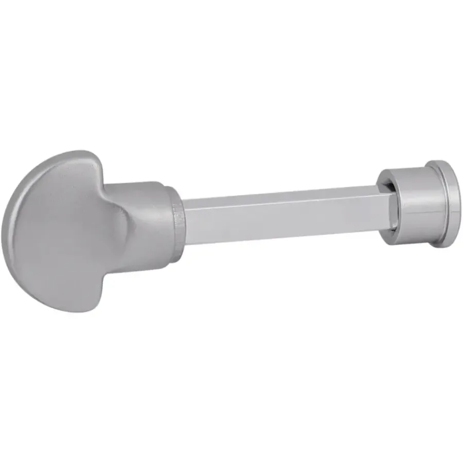 KARWEI deurkruk set Lorenzo ovaal schild vrij-bezet sluiting 63/8 mm RVS look aluminium Online
