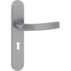 KARWEI deurkruk set Lorenzo ovaal schild sleutelgat 56 mm RVS look aluminium Sale