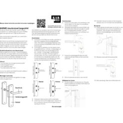 KARWEI deurkrukset L-vorm langschild vrij-bezet 63/8mm aluminium Hot