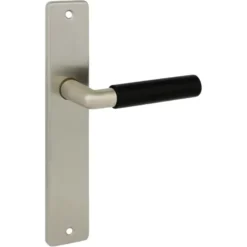 KARWEI deurkruk set Nelson recht blind schild RVS look messing Sale