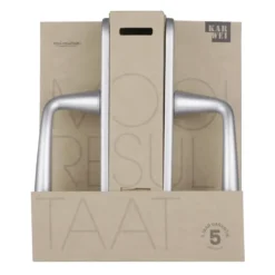 KARWEI deurkruk set Portugal ovaal schild sleutelgat 56 mm ANOX aluminium mat New