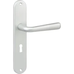 KARWEI deurkruk set Spanje ovaal schild sleutelgat 56 mm ANOX aluminium mat Discount