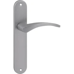 KARWEI deurkruk set Stefanie ovaal blind schild RVS look aluminium Outlet