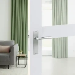 KARWEI deurkruk set Wave recht blind schild chroom mat Clearance