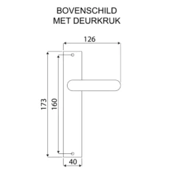 KARWEI deurkruk set Wave recht blind schild chroom mat Clearance