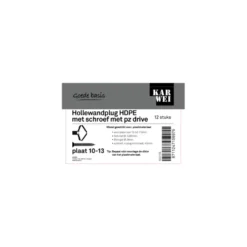 KARWEI Gips holle 10-13mm + uni 4x60mm 12ST