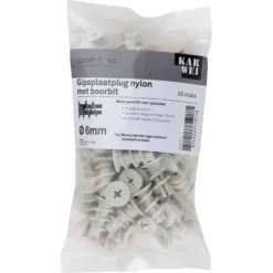 KARWEI Gips plug 6x22mm 50ST + bit