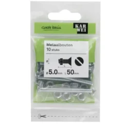 KARWEI metaalbout verzinkt 5x50 mm 10 stuks