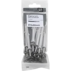 KARWEI slagplug 6x60mm/ 3,7x65mm RVS 10ST