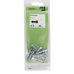 KARWEI slotbout verzinkt 5x30 mm (10 stuks)