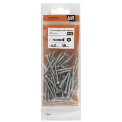 KARWEI unischroef platkop rvs 4x35 mm (50 stuks)