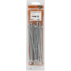 KARWEI unischroef platkop verzinkt 6x140 mm (15 stuks)