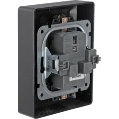 KARWEI Zenith Dubbel Geaard Stopcontact Mat Zwart Clearance