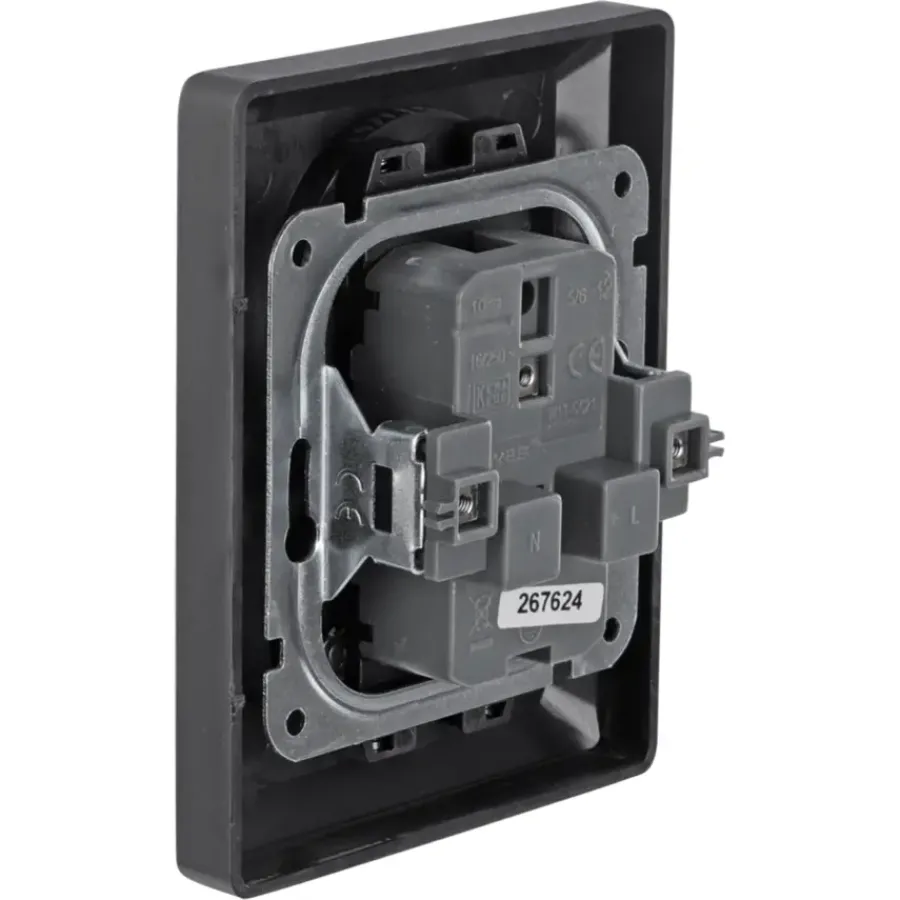 KARWEI Zenith Dubbel Stopcontact Mat Zwart Hot