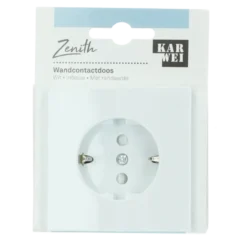 KARWEI Zenith enkel wandcontactdoos wit Clearance