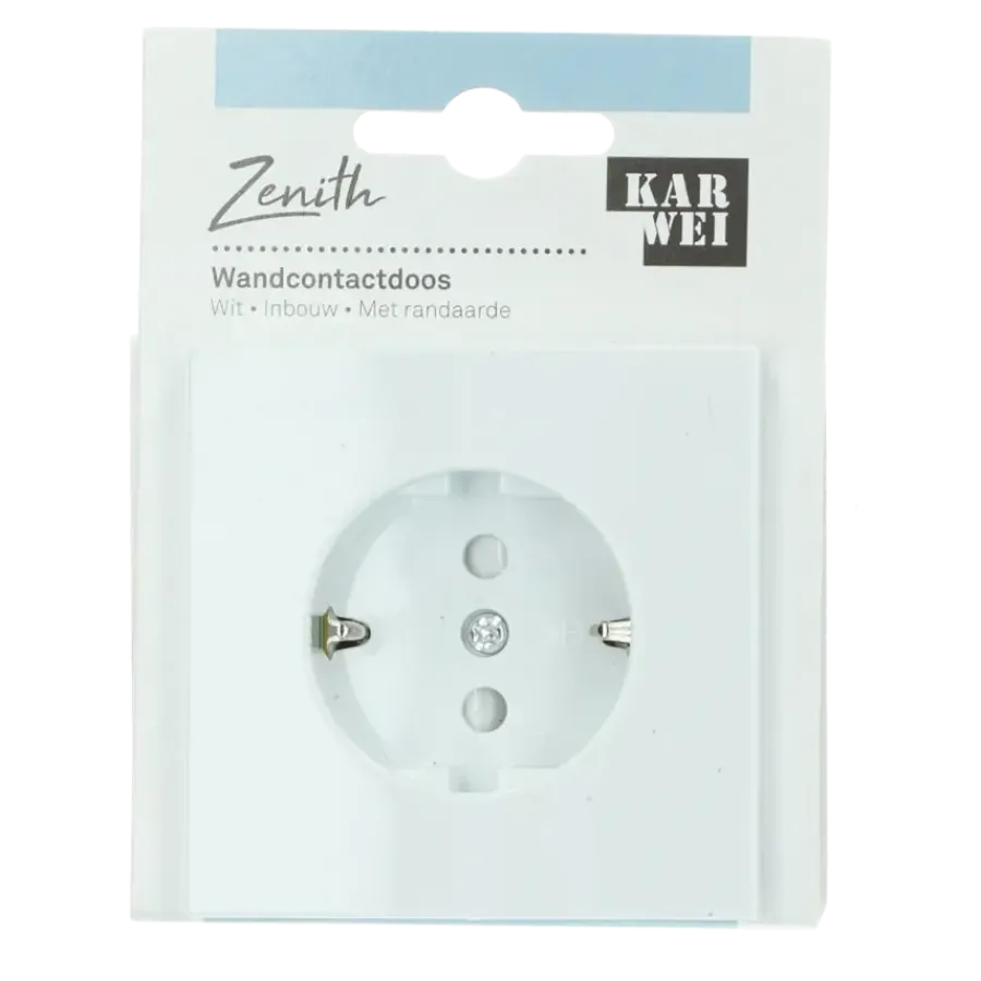 KARWEI Zenith enkel wandcontactdoos wit Clearance