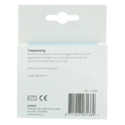 KARWEI Zenith enkel wandcontactdoos wit Clearance